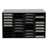 36 Compartment Literature Organizer, Rounded Corners Storage Cabinet,for Files