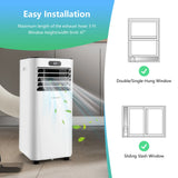 8000 BTU Portable Air Conditioner with Remote Control 3-in-1 w/ Drying