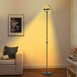 Modern Standing LED Floor Lamp with 2 Rotatable Lights, Remote & Touch Control