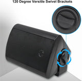 Herdio Passive Outdoor Speakers Wired Waterproof All-Weather Durability 400W Mounted