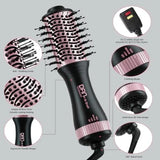 DAN Dual Voltage Hair Dryer Brush, Auto Dual Voltage 110V-120V/220V-240V Travel Hair Dryer