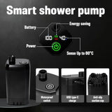 Portable Camping Shower, 6000mAh Rechargeable Shower Pump, Large Capacity Foldable Bucket,