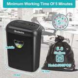 Cross Cut Paper Shredder 14 Sheet P-4 High Security, 6.6Gal Large Basket, Jamproof 3 Mode Heavy Duty Shredder for Home Office