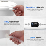 Mini Portable Washing Machine Foldable Compact Washer for Dorms Travel Apartments and Camping