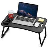 Bed Desk, Foldable Lap Desk, Portable Lap Table, Laptop Stand with Cup Holder