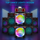 9000W Portable Bluetooth Speaker Heavy Bass Sound System, Rechargeable