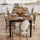 Tribesigns Dining Table for 6-8 People, 200cm Large Narrow Long Rectangular Kitchen Dinner Table