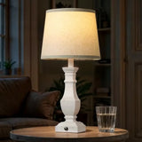 Dimmable Table Lamps Set of 2, Rustic Farmhouse Table Lamps for Bedroom