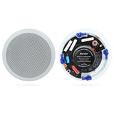 Herdio 6.5" Ceiling Speakers  640 W 2 Way Flush Mount Passive Perfect For Office Kitchen Living Room