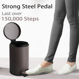 Small Trash Can with Lid Soft Close, 4.5L Bathroom Garbage Bin,