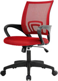 PayLessHere Black Mesh Office Chair Adjustable Lumbar Support Armrest