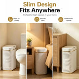 Bathroom Trash Can with Lid, 5 Gallon Automatic Touchless Garbage Can, Motion Sensor Smart Trash