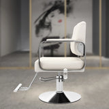Professional Salon Chair Adjustable Height 360 Swivel Ergonomic PU Cushion 440lbs Capacity for Hair Beauty
