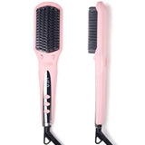 TYMO Ionic Hair Straightener Brush - One-Step Hair Straightener for Women, Straightening Brush with Negative Ions,