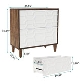 Tribesigns 2-Drawer File Cabinet, Lateral Filing Cabinet for A4/Letter/Legal Size, Office Storage Cabinet