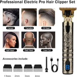 T9 LCD Electric Hairdresser Oil Shaving Head Electric Pusher Carving Electric Pusher Clipper Hair Precision