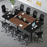 8ft Modern Conference Table, 94.48 Cable-Grommet Desk for Meetings, Boardroom or Office