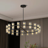23.6 Inches Luxury Chandeliers Crystal Living Room Bedroom Decorative Light