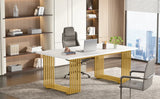 Tribesigns Modern Office Desk, 70.9" Wooden Computer Desk