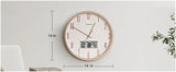 TIMESS Luminous Voice-activated Wall Clock, 14' Silent Battery Powered