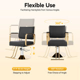 Barber Chair Salon Chair for Hair Stylist Hair Chair for Barbershop Home 360° Swivel Styling Salon Chairs,