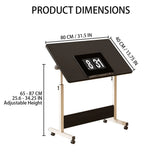 Small Standing Rable Adjustable Height Mobile Stand Up Desk With Wheels