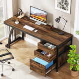 Tribesigns Computer Desk with 3 Drawers, 59-Inch PC Desk