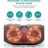 Cordless Neck and Back Massager with Heat for Deep Tissue Relief: Electric