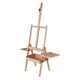 Large Wood H-Frame Easel W/ Storage Tray Adjustable Artist Easel Stand with Artist Storage Drawer
