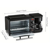 Breakfast machine Toaster sandwich toast coffee machine Small appliances 3-in-1