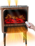 Electric Fireplace Heater 1500W with 3D Flame & Remote Control