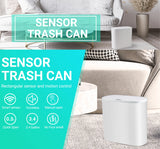13L Motion Sensor Bathroom Trash Can with Lid,Small Automatic Garbage Can