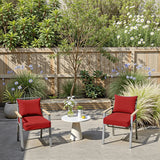 Outdoor Chair Cushions 19x19x3 Inch, Thick Seat Pads for Patio Furniture with Handle