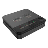 Dual-Bay Hard Drive Docking Station SSD Duplicator M.2 SATA Clone Support Disk Copy