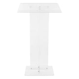 43.31 Inch Acrylic Clear Conference Podium School Speech Lectern Podium f