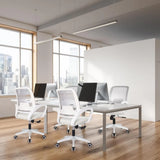 Ergonomic Mesh Office Chair with Lumbar Support Adjustable Height Swivel Wheels