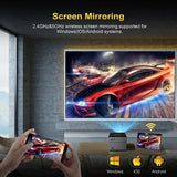 Portable Smart Movie Projector with LED Lighting BT5.0 Bulit-in More App