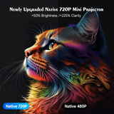 HD Native 720P 290 ANSI BT5.4 Android 14 Home Theater Outdoor Projector