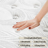 12 Inch Gel Memory Foam and Innerspring Hybrid Medium Firm Mattress