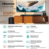 HS5100 5.1Ch Sound Bar with Wireless Subwoofer, 540W, Dolby Digital Plus