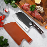 SHANGDAO Meat Cleaver Knife 7.8", Butcher Knife for Meat Cutting, High Quality steel