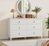 Dresser for Bedroom w/ 6 Drawers, 54" Extra Wide Modern Chest of Drawers