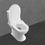 Bidet Toilet Seat for Elongated Toilets, D-Type Shape White PP Material, Durable