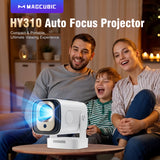 Android 11 WiFi6 BT5.4 Mini Outdoor Movie Projector with Air Mouse