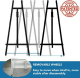 A-Frame Wooden Display Easel - Adjustable Lyre Beechwood Studio Easel
