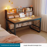 New Model Desk Bookshelf Integrated Student Writing Desk Simple Office Desk