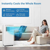 3-in-1 Portable AC, Dehumidifier, and Fan Mode, AC Unit with 24H Timer