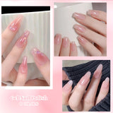 8pcs Nude Jelly Gel Nail Polish Set With Box Translucent Color Semi Permanent Soak Off UV LED Gel