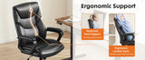JHK Ergonomic PU Leather Padded Armrest Living Room Rocking Gaming Chair
