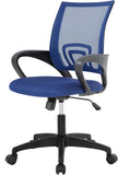 PayLessHere Black Mesh Office Chair Adjustable Lumbar Support Armrest